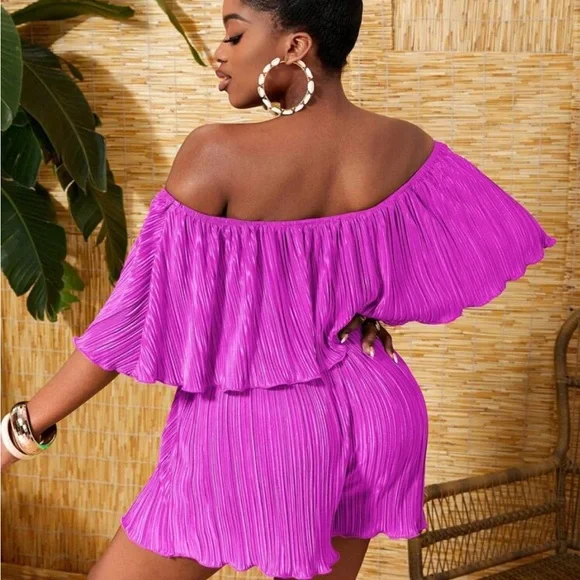 Vibrant Purple Women's Jumpsuit - Picture 2 of 6